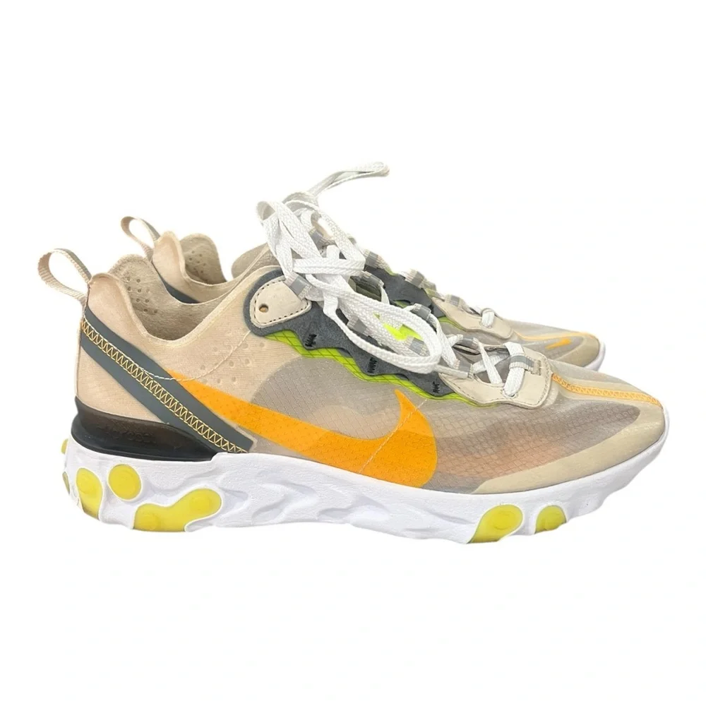 Nike React Element 87 Orewood Brown Orange Shoes Men Size 7 AQ1090-101
